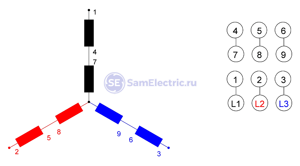 Подключение электродвигателя звездой и треугольником Electric-Blogger Дзен Треуг