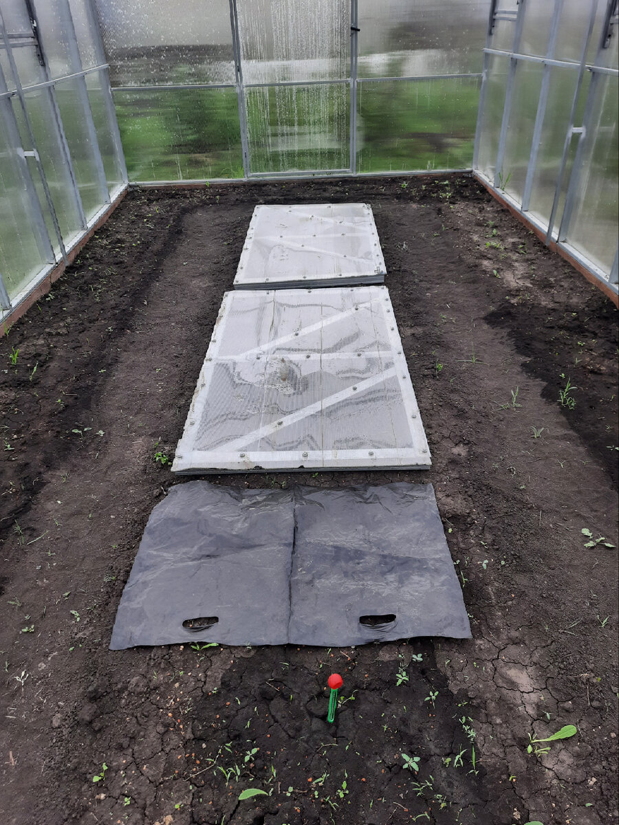 Поликарбонат и полиэтилен, что лучше для весеннего прогрева почвы. Зеленый с красной шапочкой — почвенный термометр