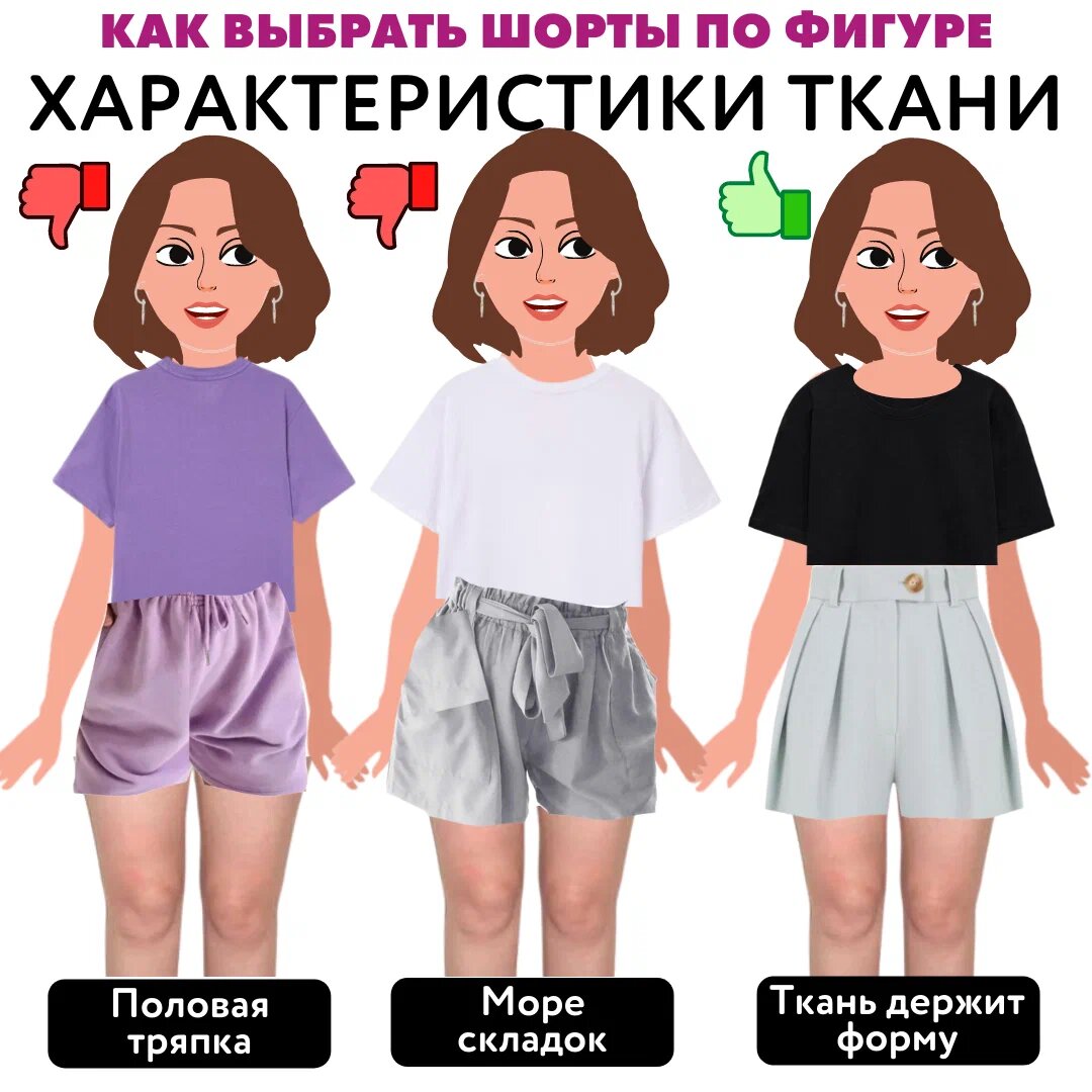 💥 10 СОВЕТОВ, КАК ВЫБРАТЬ ИДЕАЛЬНЫЕ ШОРТЫ НА ЛЮБУЮ ФИГУРУ. Большая ...