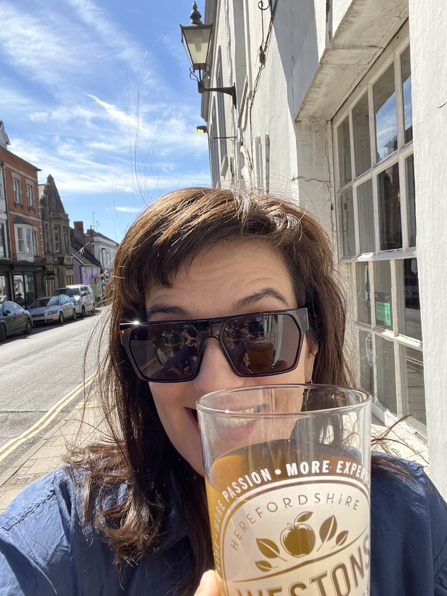 Это пинта сидра, я её разделю напополам с вами, чтобы со спокойной душой сесть за руль. Фотография из личного архива 