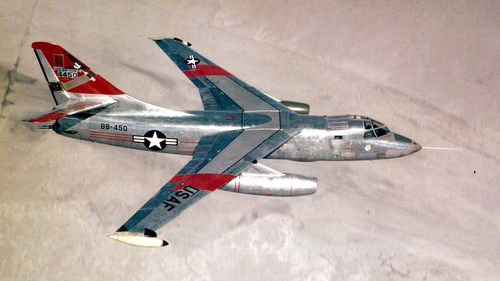 Разведчик RB-66 ВВС США в полёте. Источник фото: commons.wikimedia.org