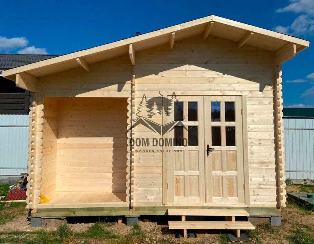 Наш проект хозблок из бруса «АЛЁНА»