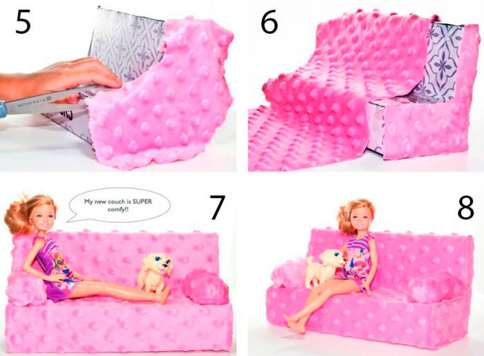 Как сделать кровать для куклы своими руками