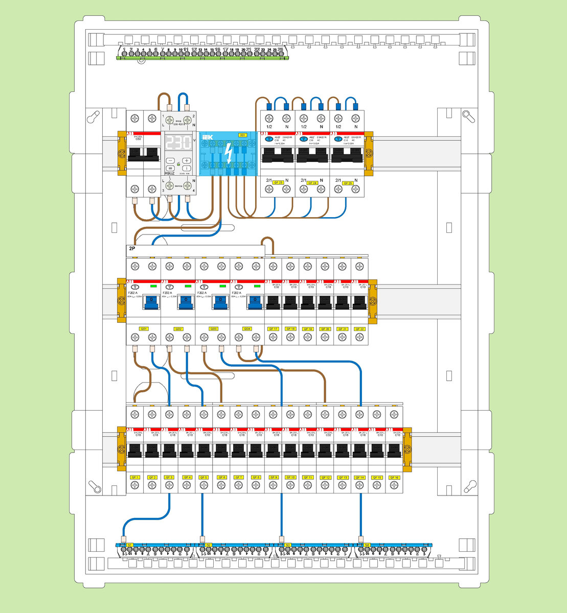 Схема щита электрического на заказ. Составить самостоятельно. |  Электрощиты. Сборка и проектирование. | Дзен