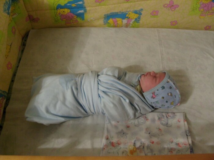 Фото новорожденных детей в роддоме в пеленках