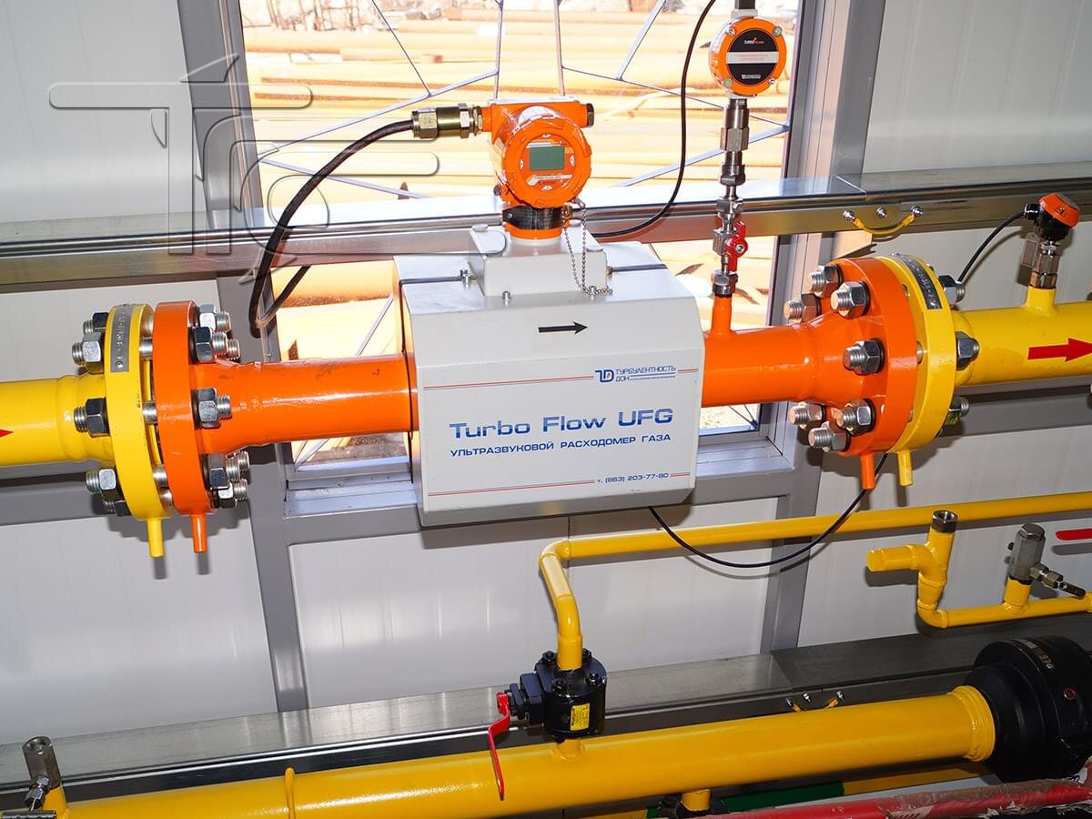 Узел учета расхода газа на базе ультразвукового расходомера "Турбулентность-ДОН"