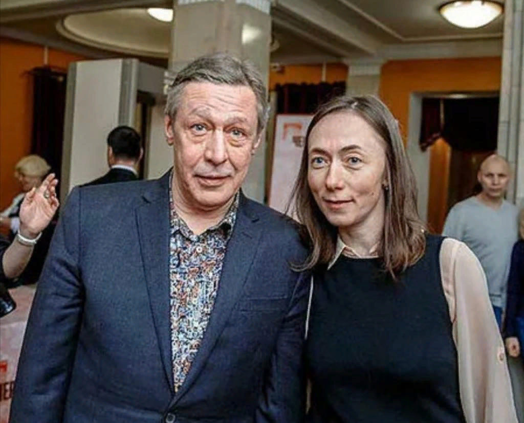 Михаил Ефремов с женой