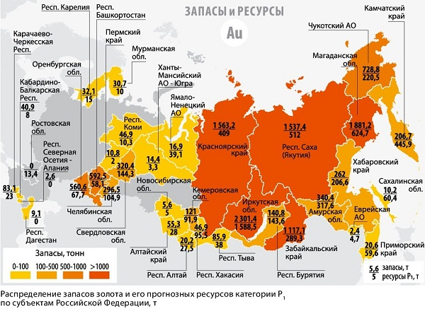 Добыча золота в башкортостане карта