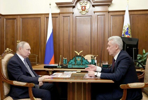    Владимир Путин и Сергей Собянин