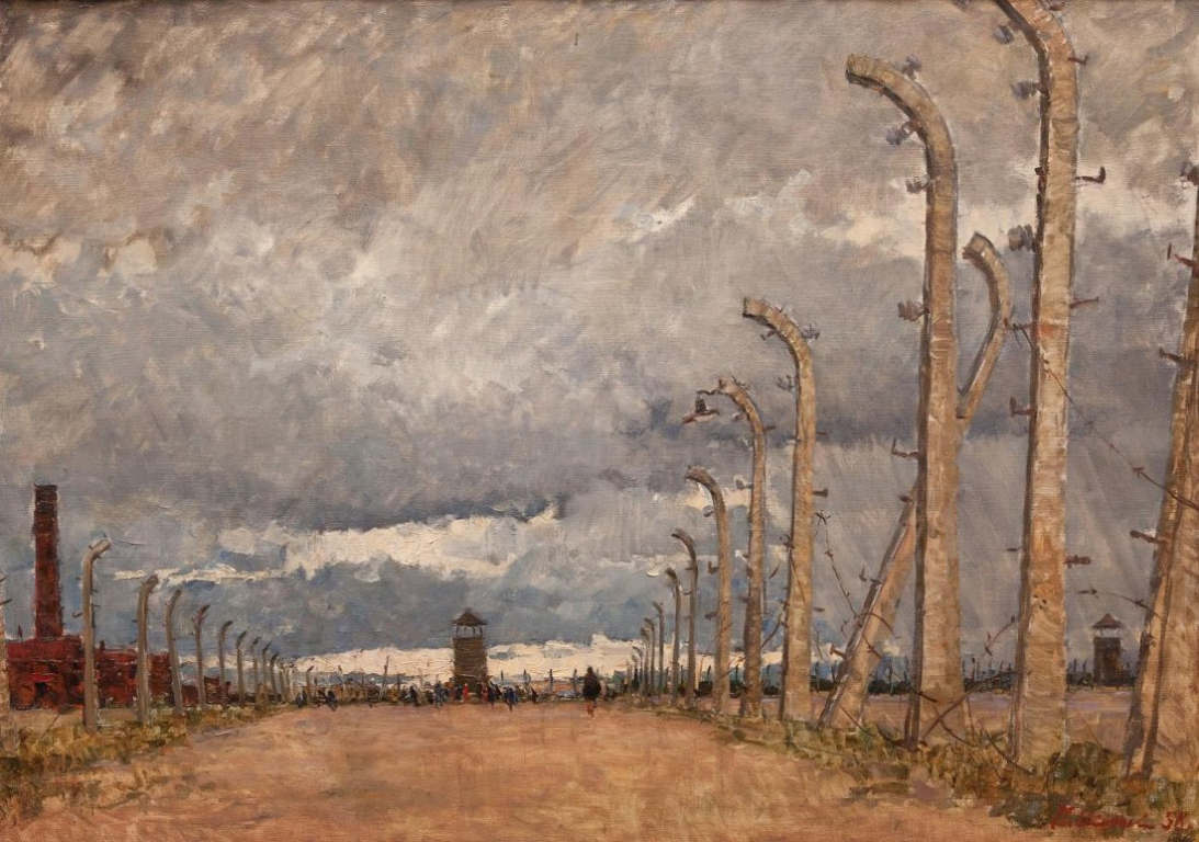 «Освенцим», рисунок Николая Осенина