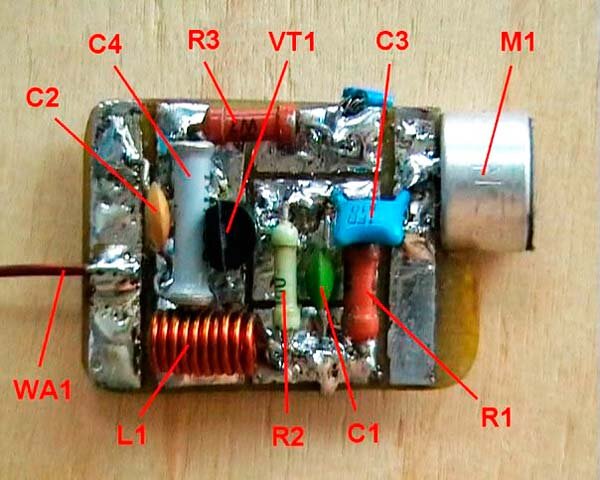 Простой FM-жучок Своими руками - прослушка