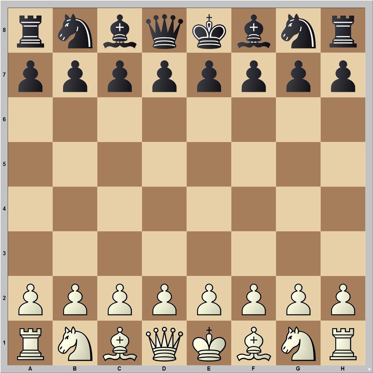Как правильно расставить шахматы на доске