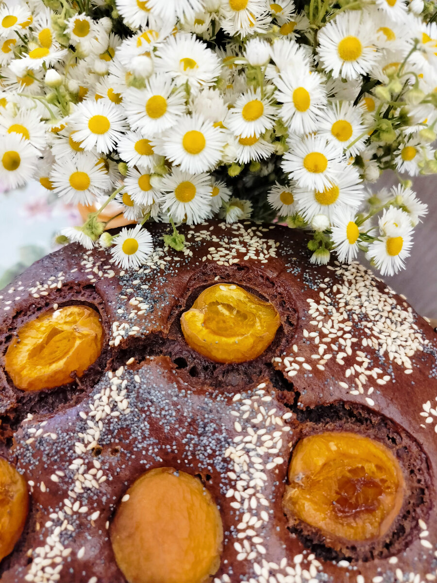 Пирог Брауни с абрикосами ☺️