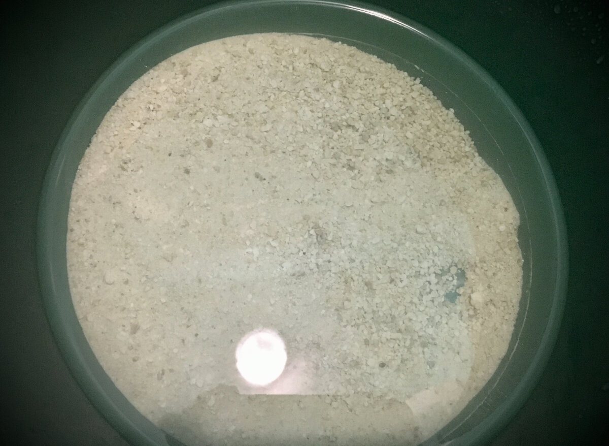 Итог - вода почти прозрачная!