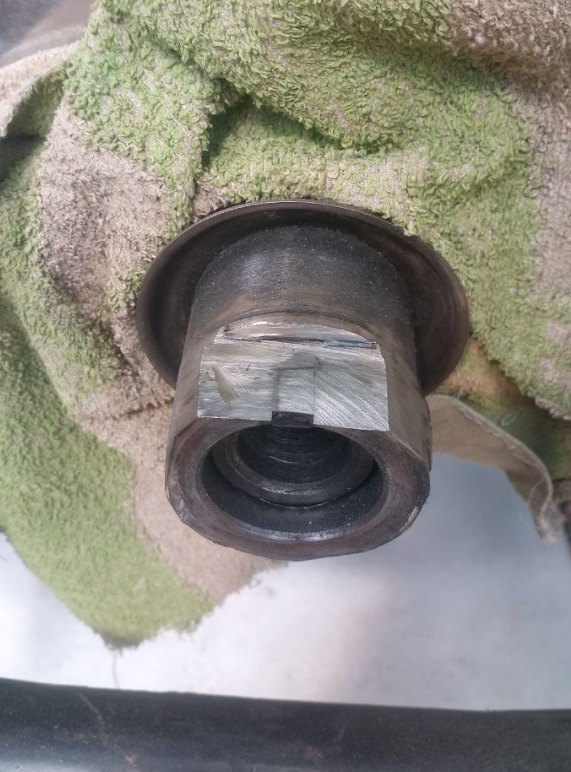 Начало реза ступицы