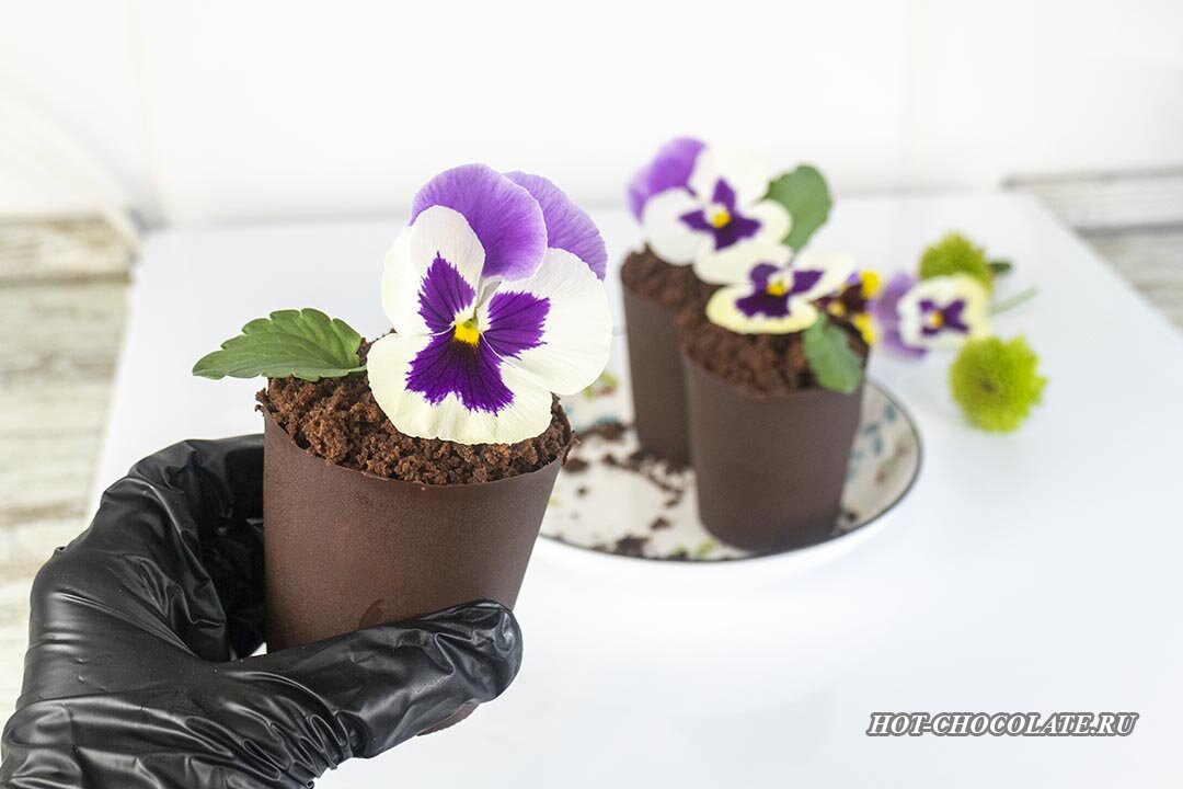 Любимый мамин цветок десерт