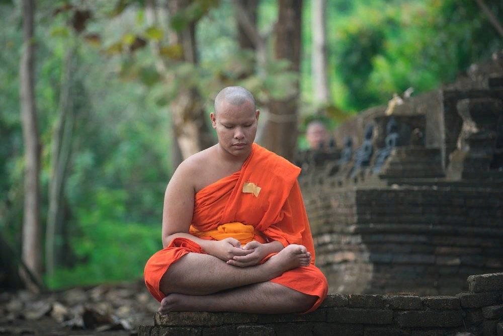 Тибетский монах буддист отшельник. Тайская медитация. Будда Шаолинь.