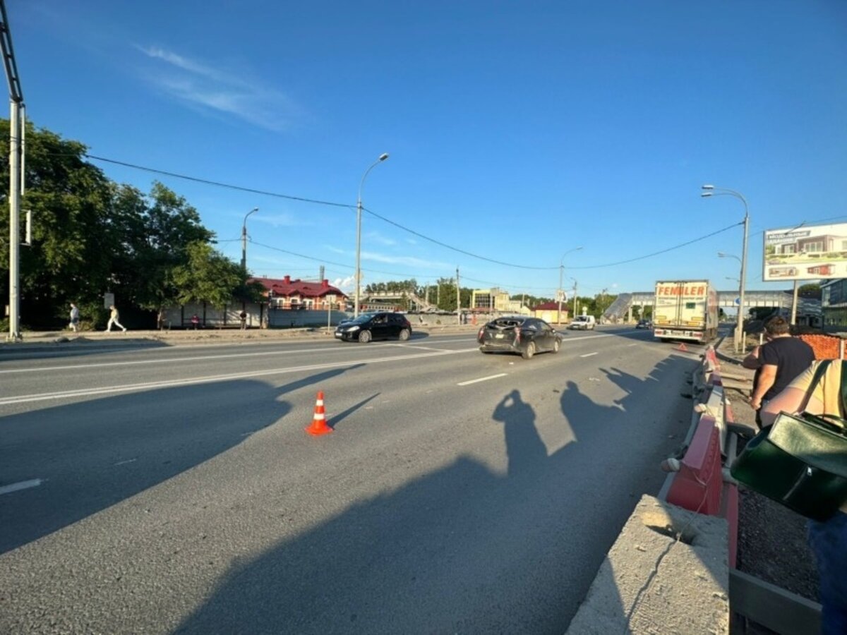 Место аварии. Фото: ГИБДД Бердска