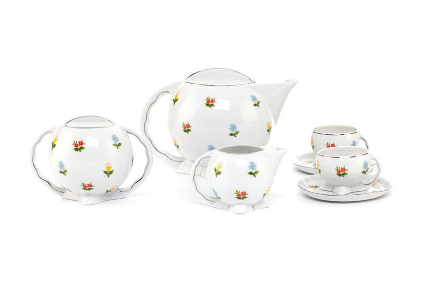 Кофейный сервиз «Kula» («Шар»). н.д., Fabryka Porcelany AS Ćmielów. Автор формы Богдан Вендорф