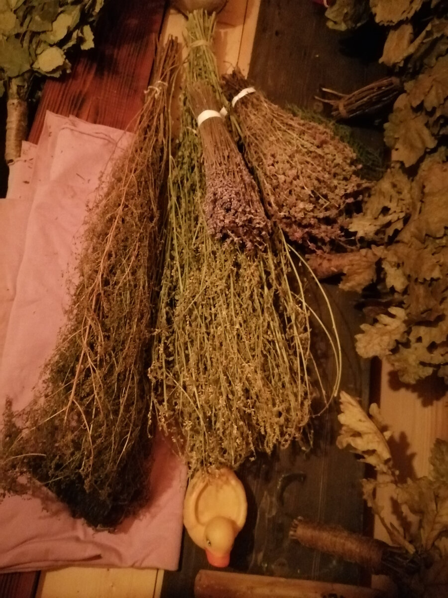 Донник, лаванда и Ко, ароматные банные венички