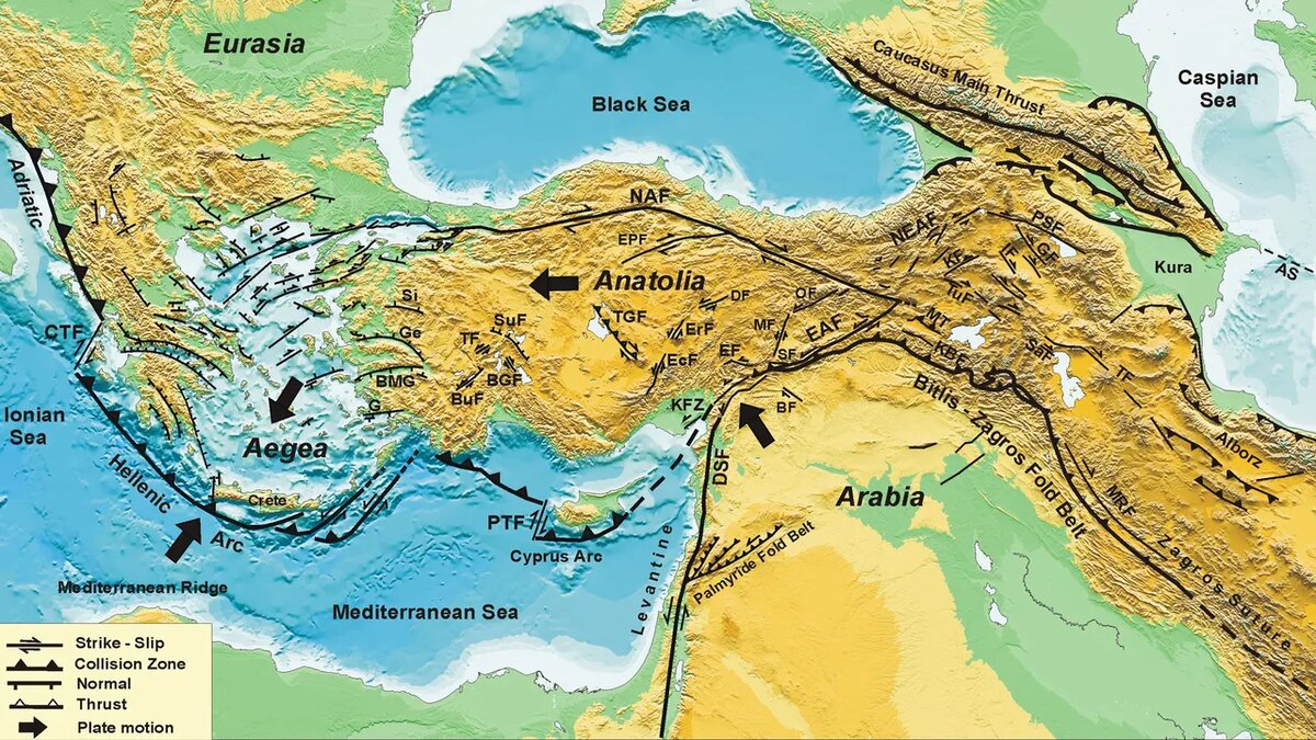 Карта глубин средиземного моря подробная