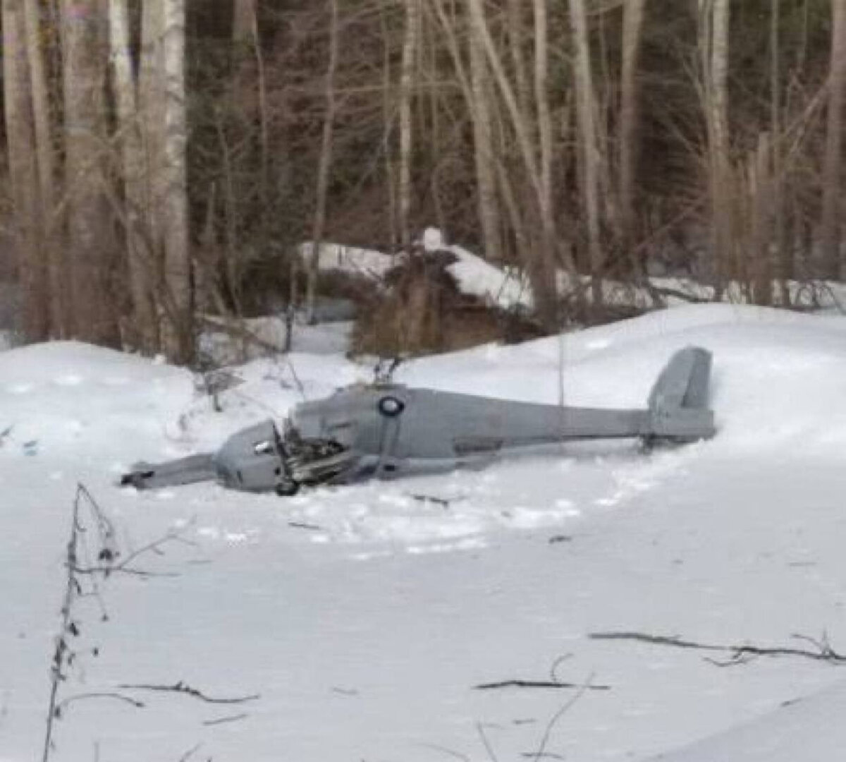 Упавший в Подмосковье украинский БПЛА.