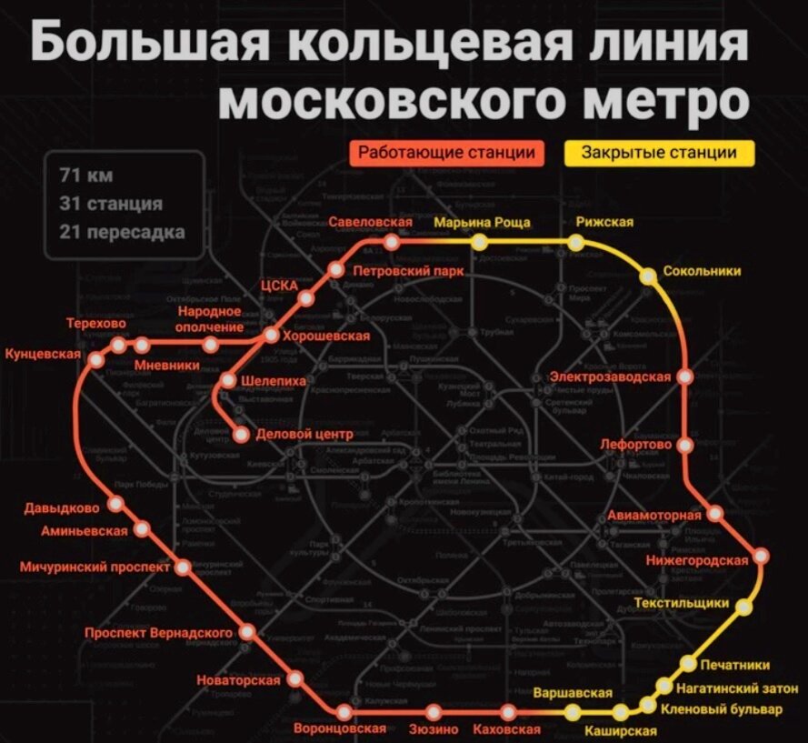 Карта метро к 2030 году в москве