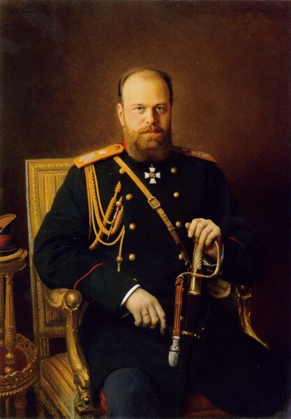 Александр 3, император России, худ. И. Н. Крамской (1837-1887)