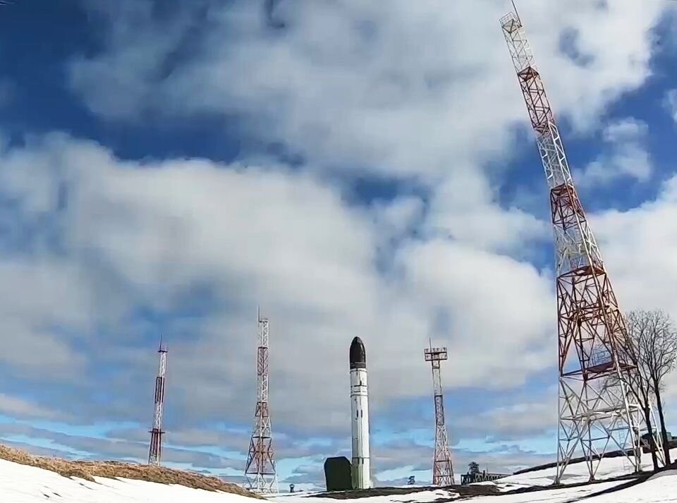 Запуск межконтинентальной баллистической ракеты "Сармат" / Пресс-служба Минобороны РФ