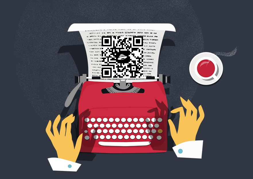 Сканируйте QR-code и слушайте, чем занимаются копирайтеры