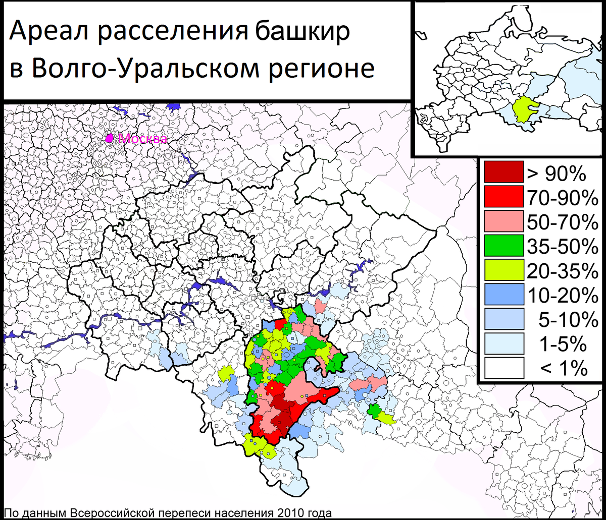 Татары карта расселения