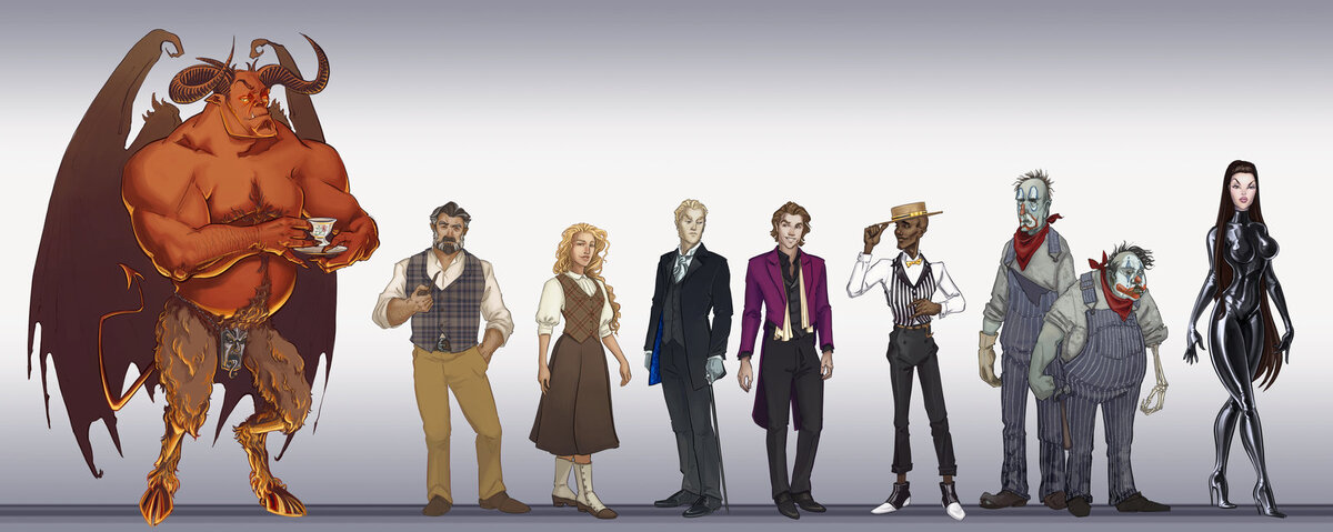 Персонажи романа глазами артера Hannah Friederichs (сайт - hannahfriederichs.squarespace.com)