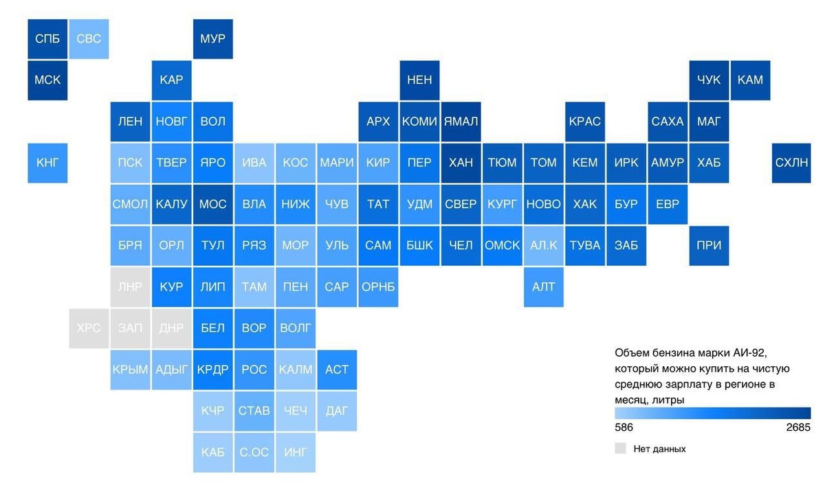    Бензин марки АИ-92 подешевел за год на 0,8% в Оренбургской области Марина Шарт