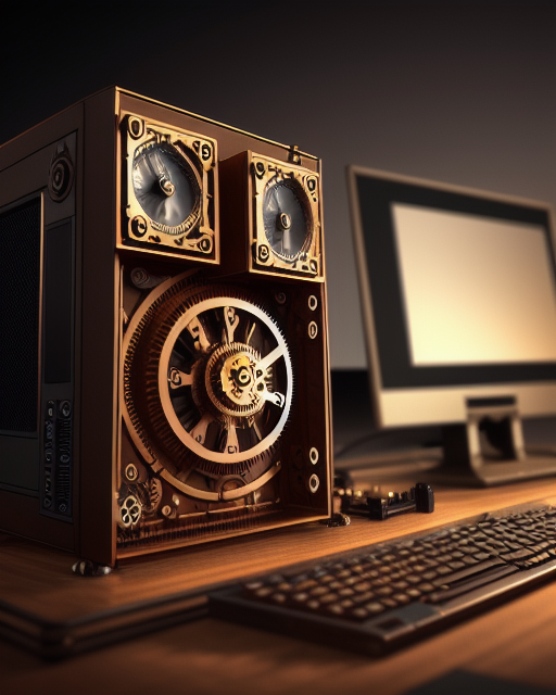 Компьютер в стиле стимпанк