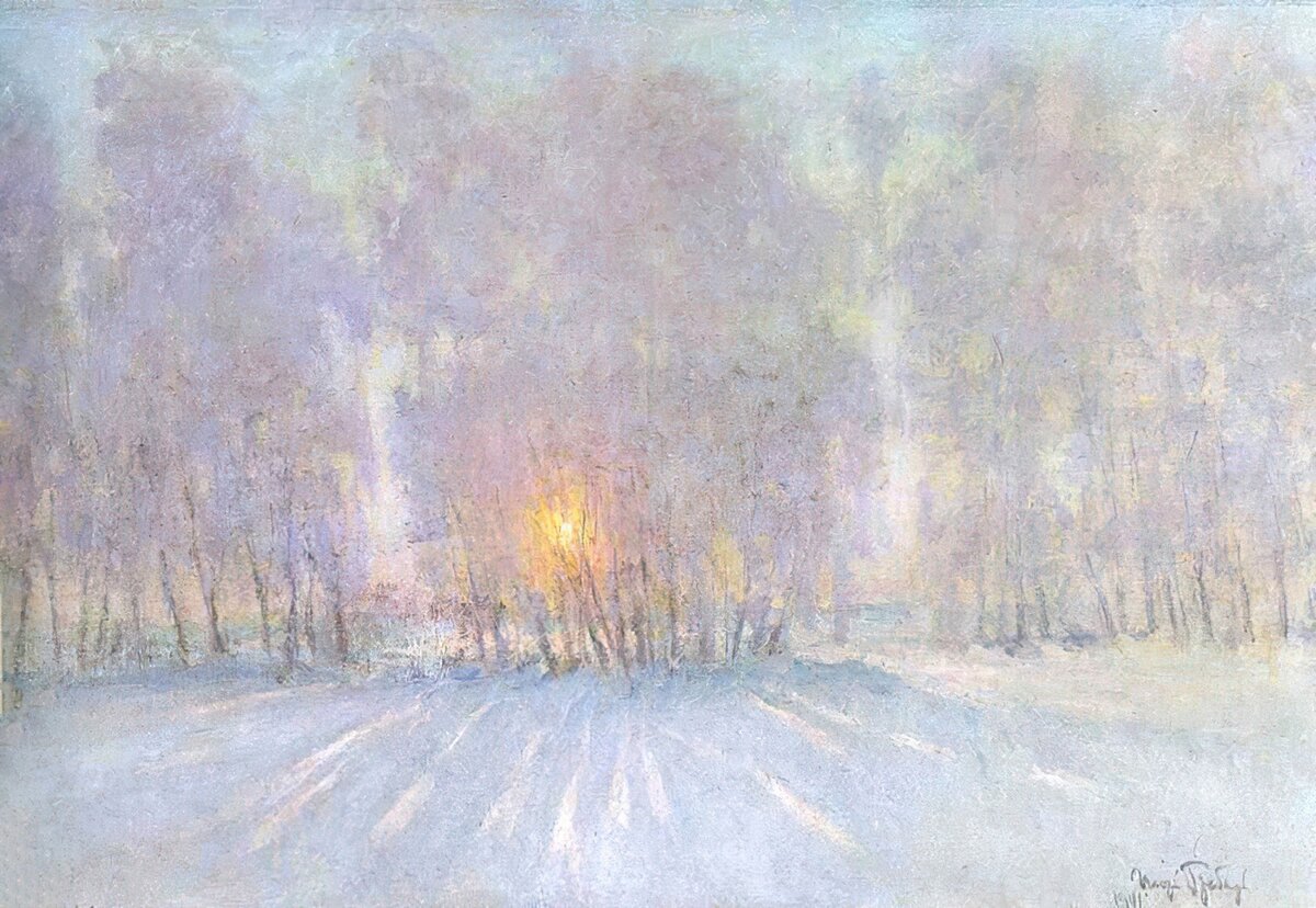 Игорь Грабарь. Иней. Восход солнца