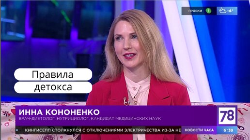 Как провести чистку и детокс. Советы диетолога нутрициолога Инны Кононенко Спб Мск