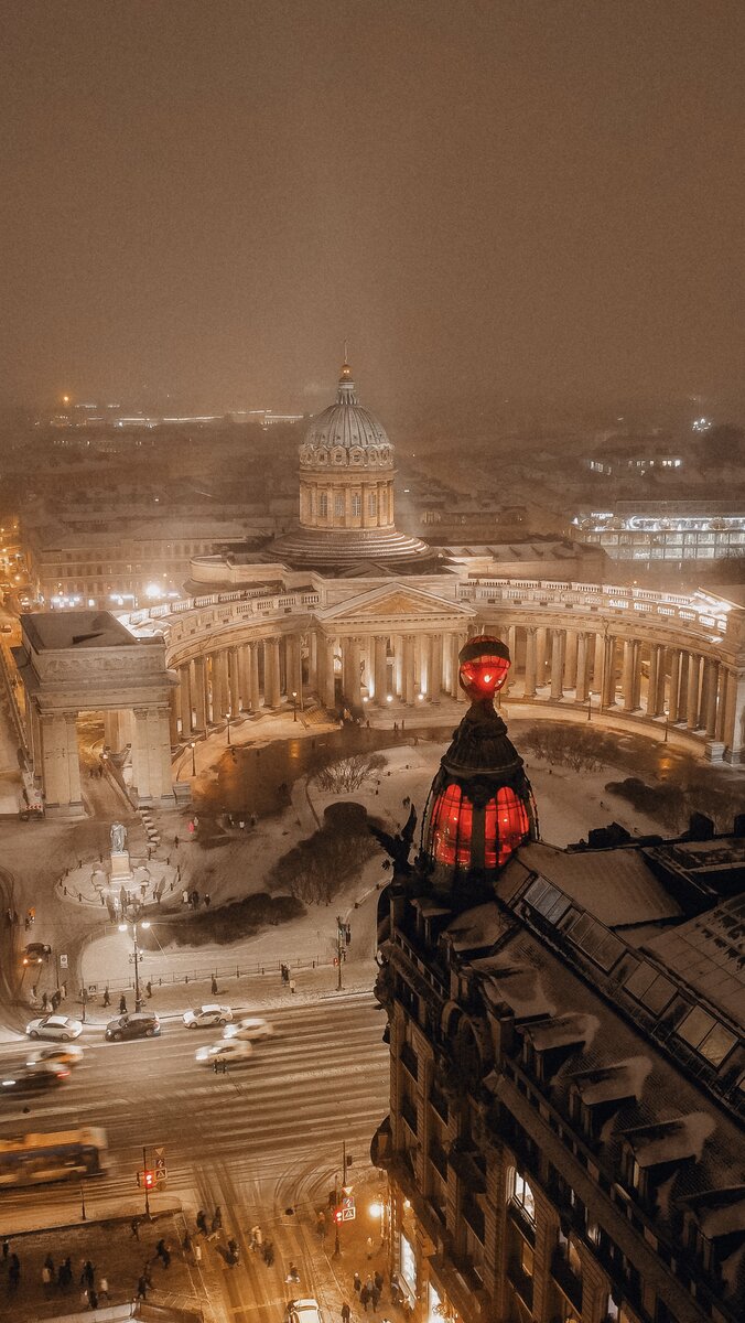 Казанский собор с высоты птичьего полета. Использовать фото только с отметкой автора (моего аккаунта!)