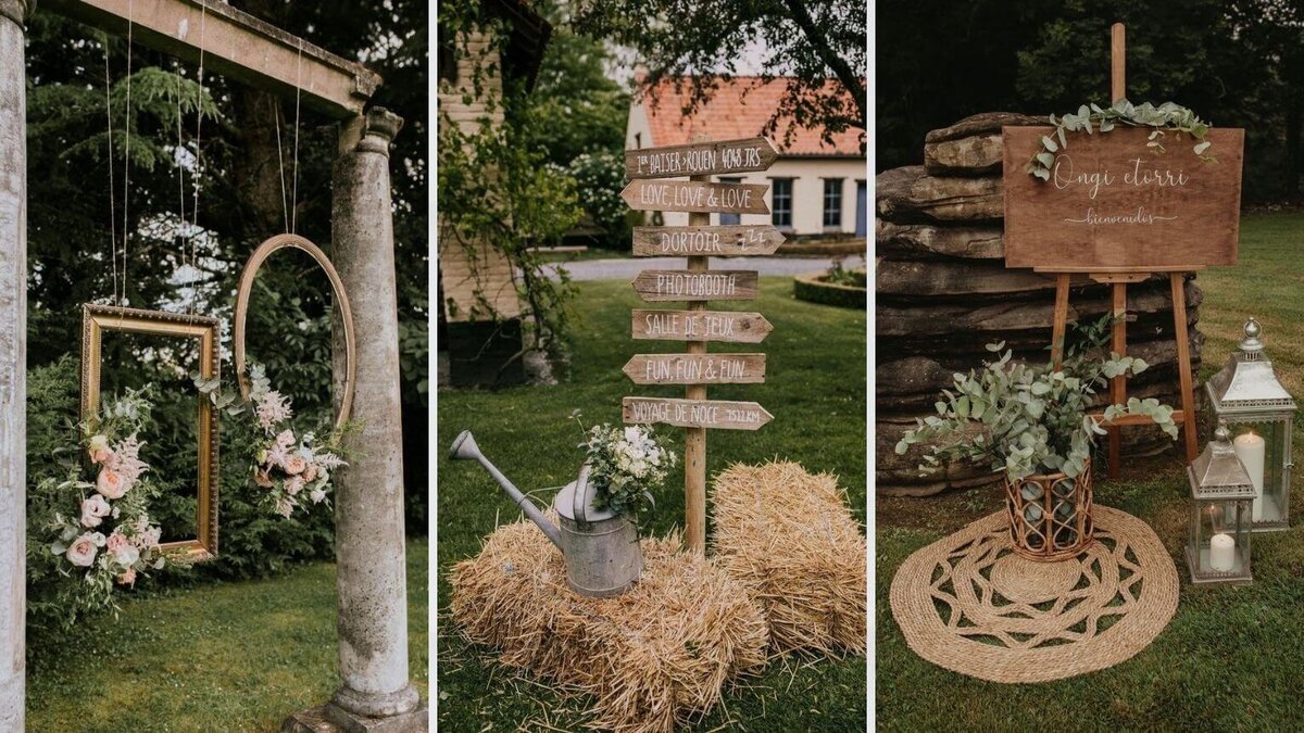 Свадьбе в стиле эко: декор