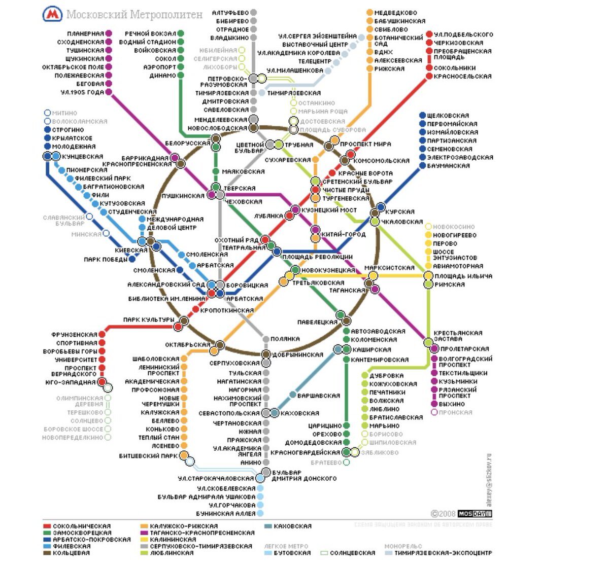 Некогда удобная схема метро без наворотов от именитых дизайн-студий