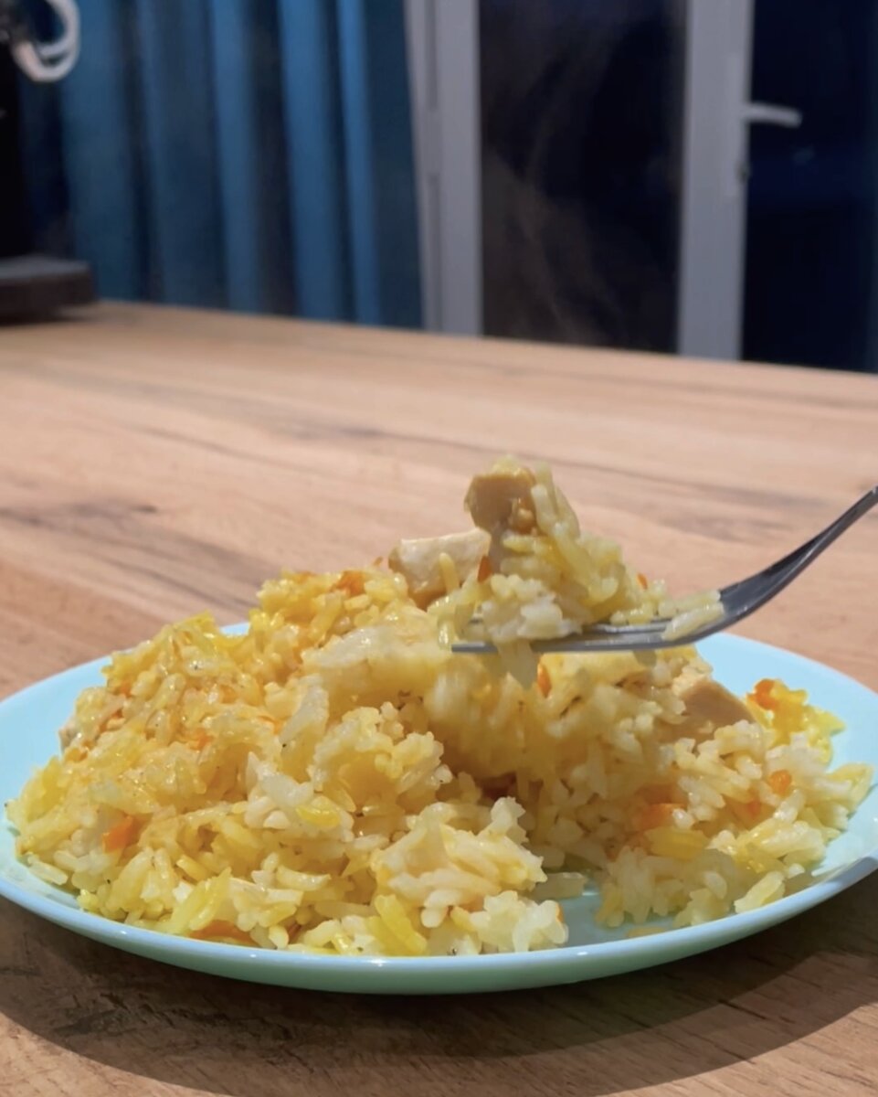 Плов на сковороде 