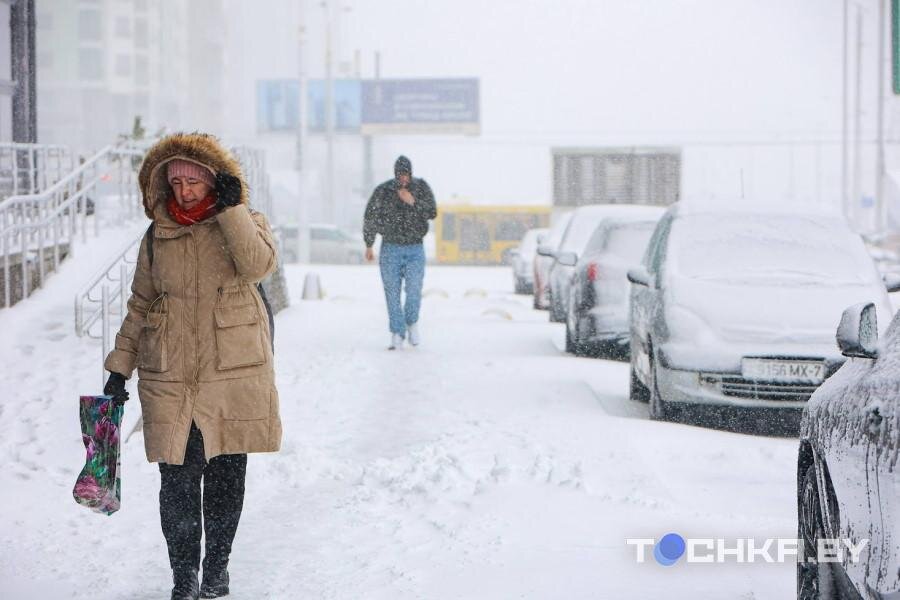 Снег в минске сегодня фото