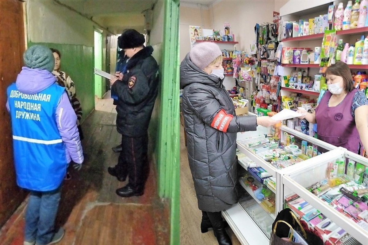    Карлукская народная дружина за работой.