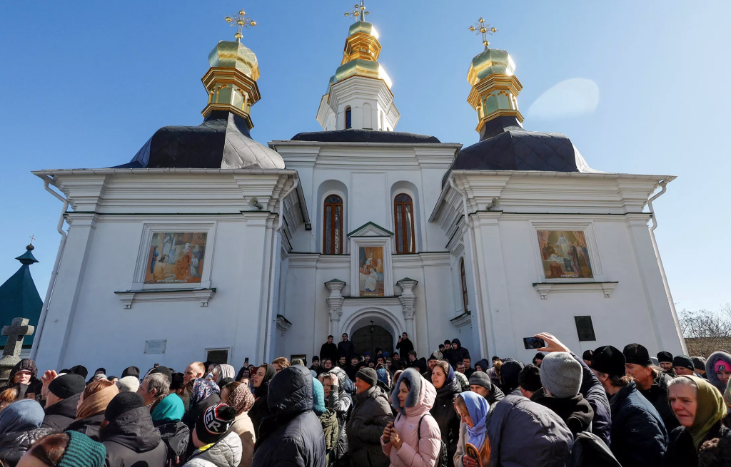 Молитвенное стояние в Киево-Печерской Лавре, 31 марта 2023 года