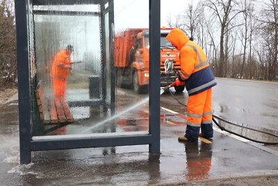    Приведение в порядок федеральных трасс в Подмосковье после зимы © Пресс-служба Министерства транспорта и дорожной инфраструктуры Московской области