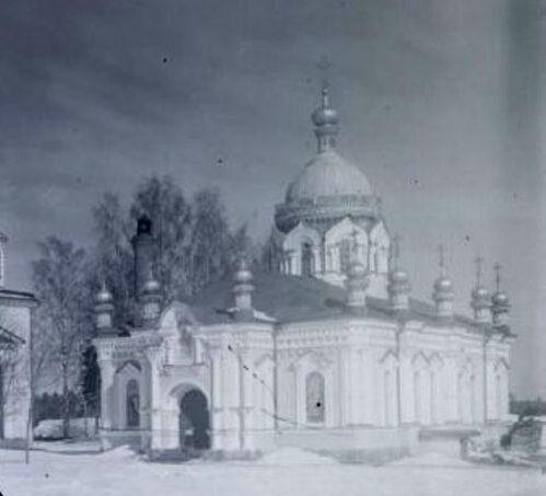Благовещенский храм Николо-Теребенского монастыря. Фото 1911 г. (?)