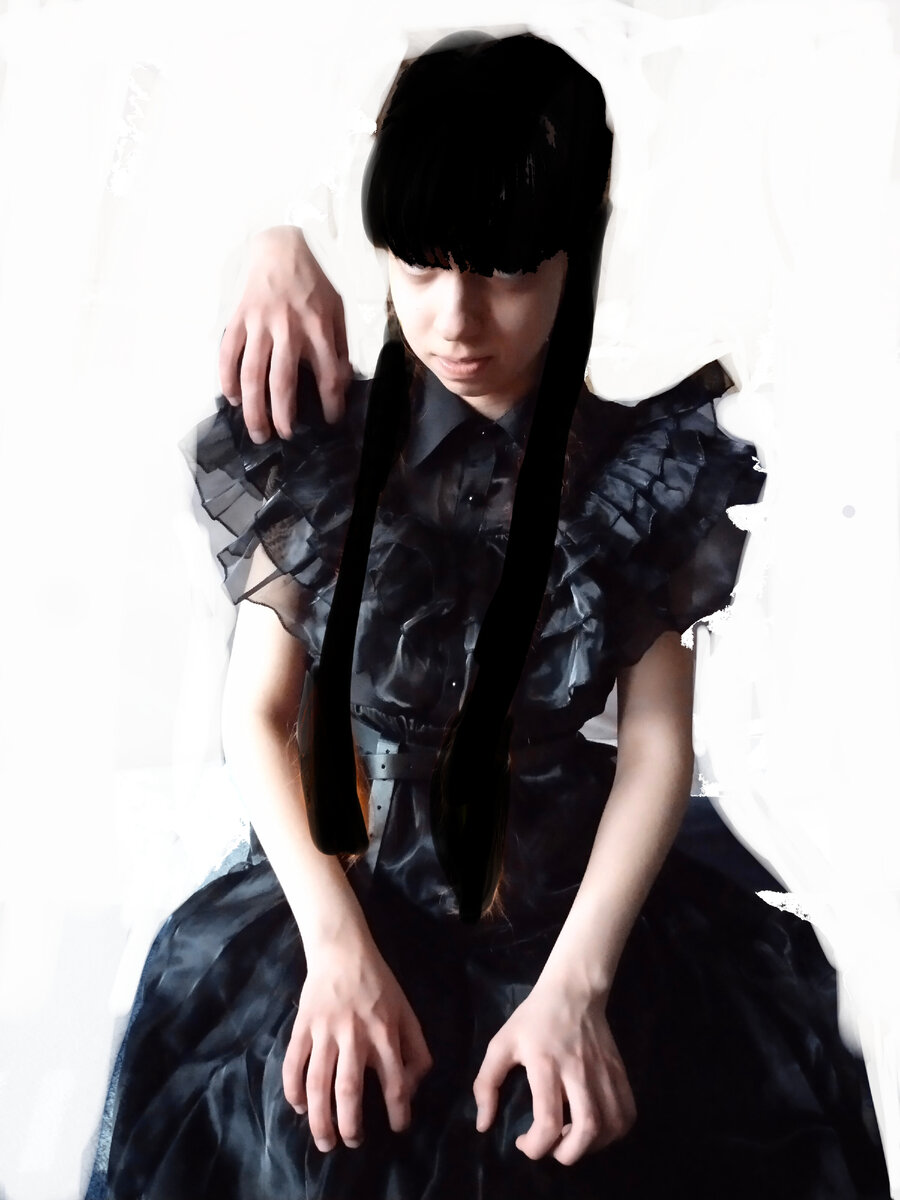 Закос под Уэнсдей 