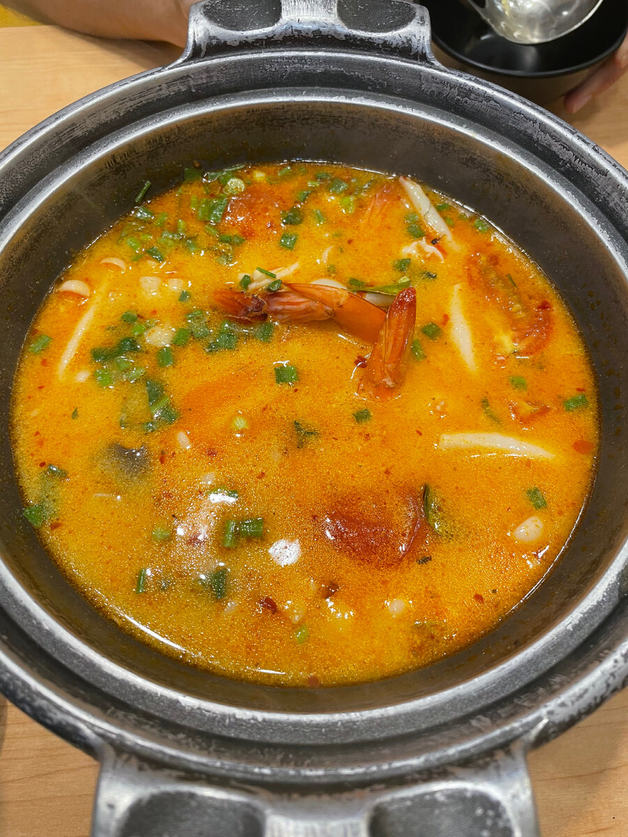 Том Ям с креветками 