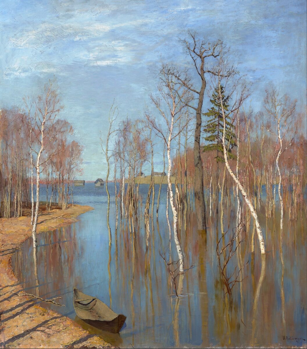 "Весна. Большая вода", 1897 год. Левитан Исаак Ильич