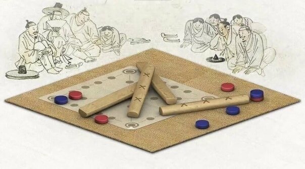 Принадлежности для игры ютнори (윷놀이)