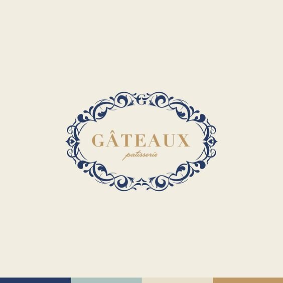 Gateaux patisserie винтажный логотип